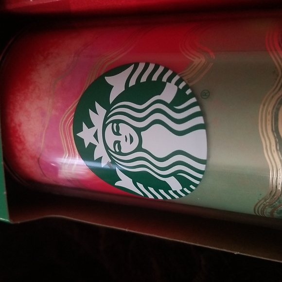 Starbucks Travel Tumbler Mug 16oz. Red & Green - Picture 2 of 12